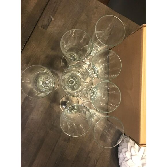 Barware: Pilsner Glasses (set/8): Toscany Etched Schooner Beer Glasses - Picture 4 of 4